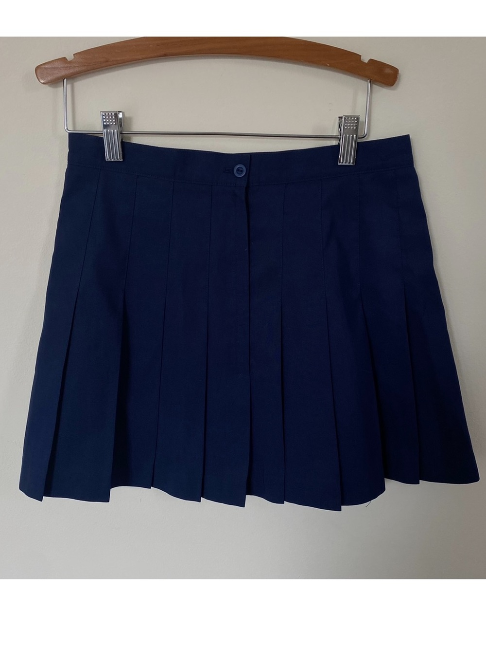 Vintage 80s 90s Nike Women’s Navy Pleated Tennis Skirt Size M - Picture 3 of 6
